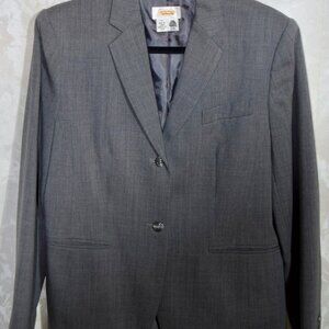 Talbots Classic Gray Wool Blend Blazer | Size 10